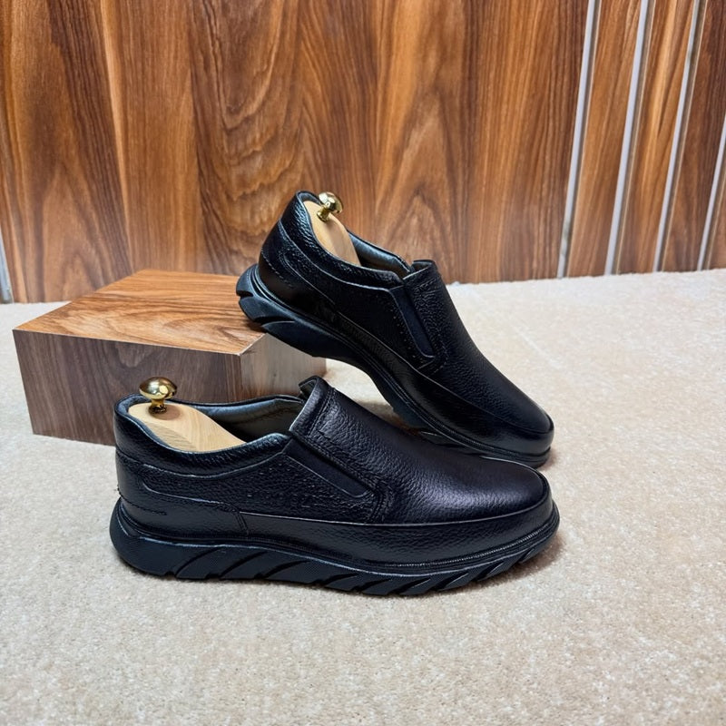 Men's Genuine Leather Slip-On Shoes