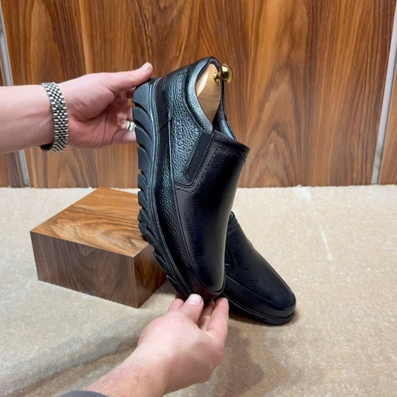 Men's Genuine Leather Slip-On Shoes