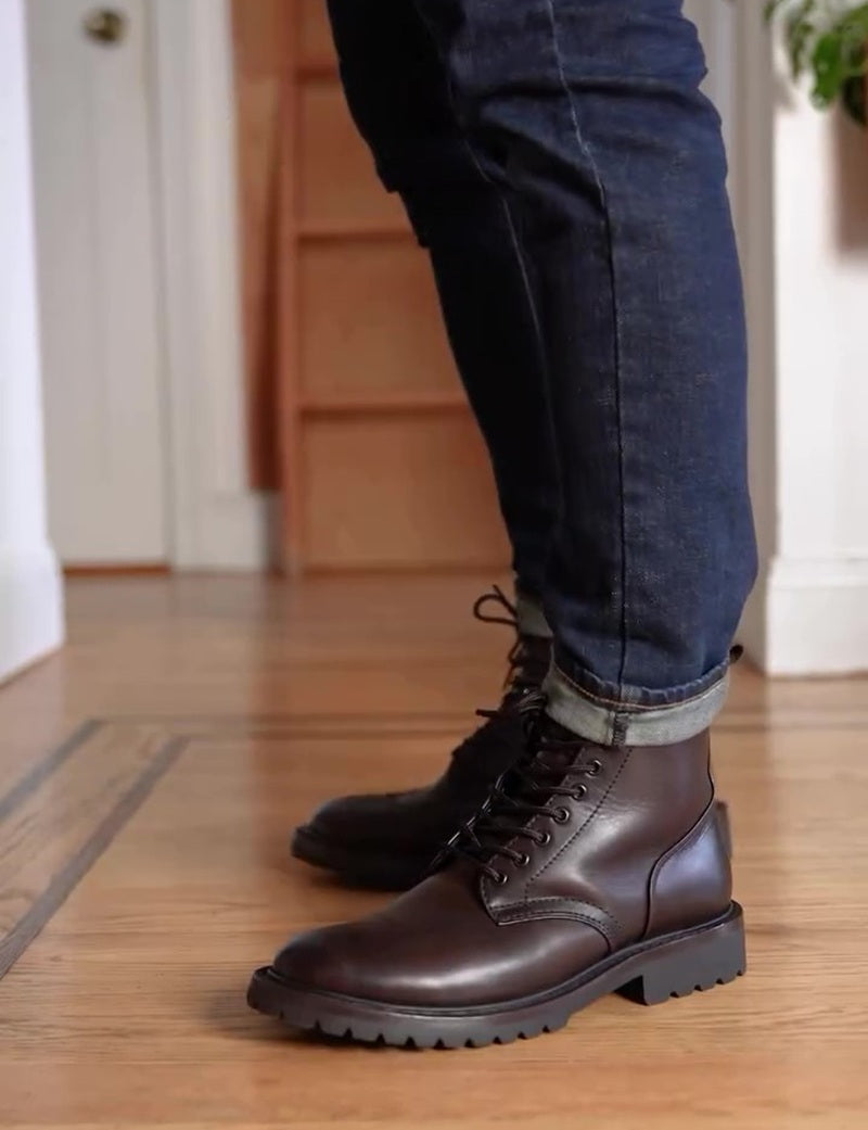 New Vintage British Handmade Cowboy Boots