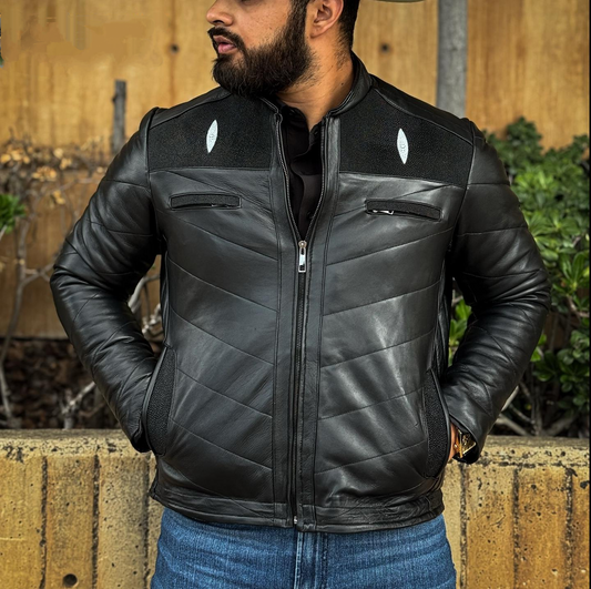 PU Leather Motorcycle Jacket
