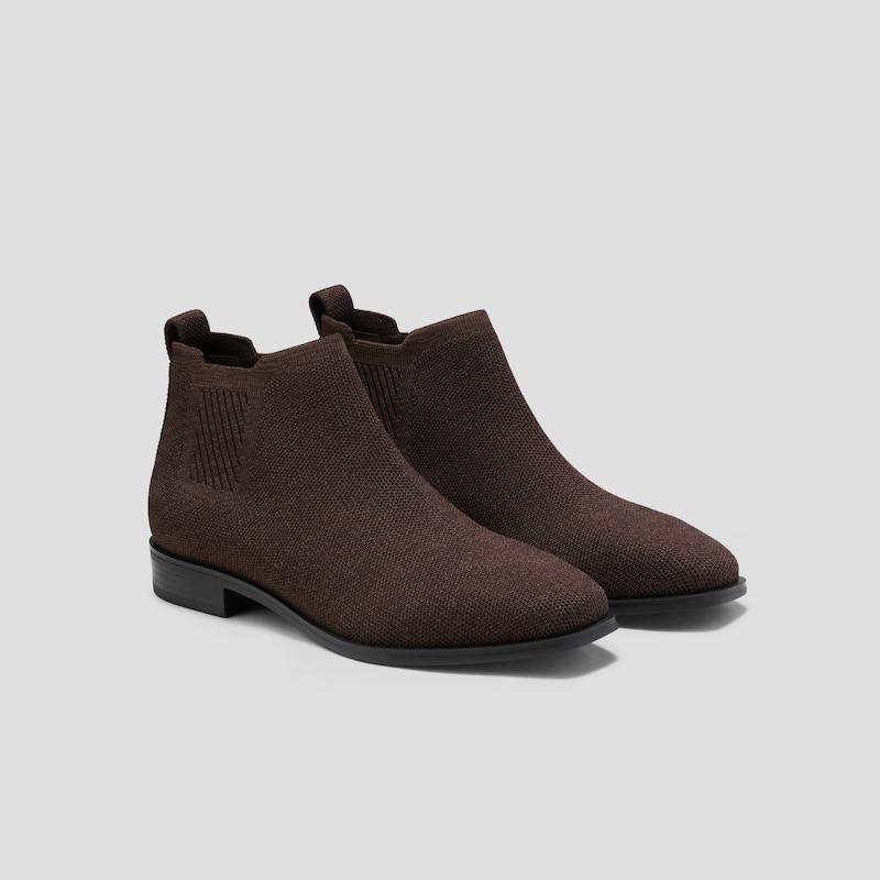 Square-Toe Water-Repellent Ankle Boots