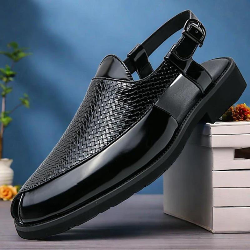 Men's PU Leather Breathable Comfortable Anti-slip Sandals