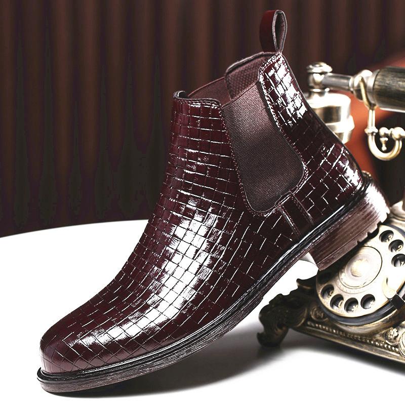 Men's Woven High-Shinged High-Pole Boots