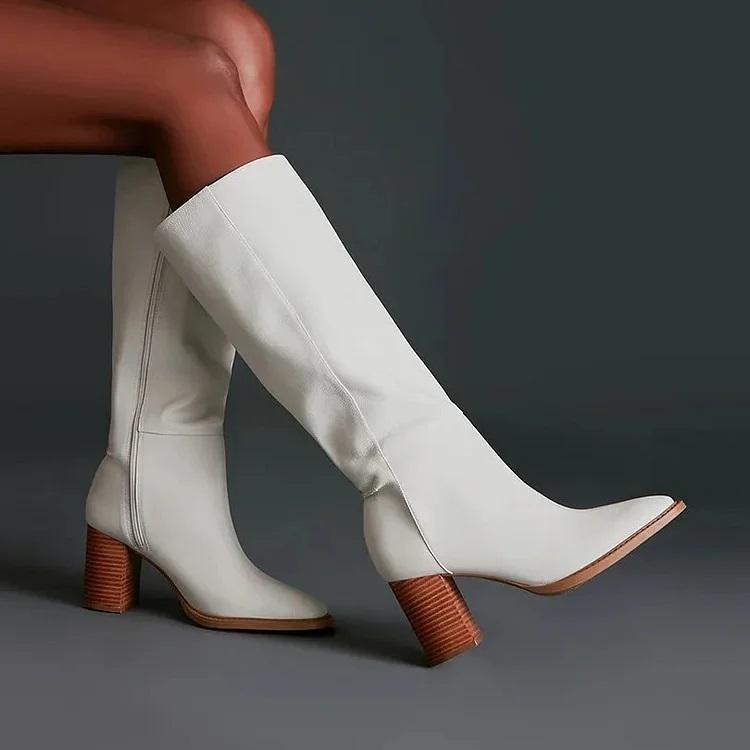 Elegant Plain Autumn Fashion Boots