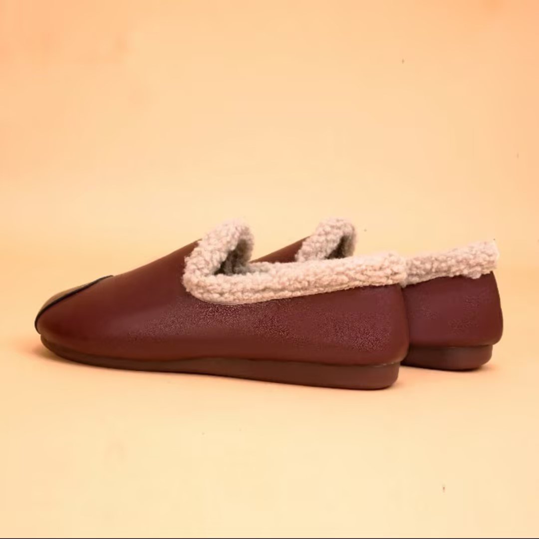 Women's Fleece-lined Soft-soled Shoes For Autumn And Winter