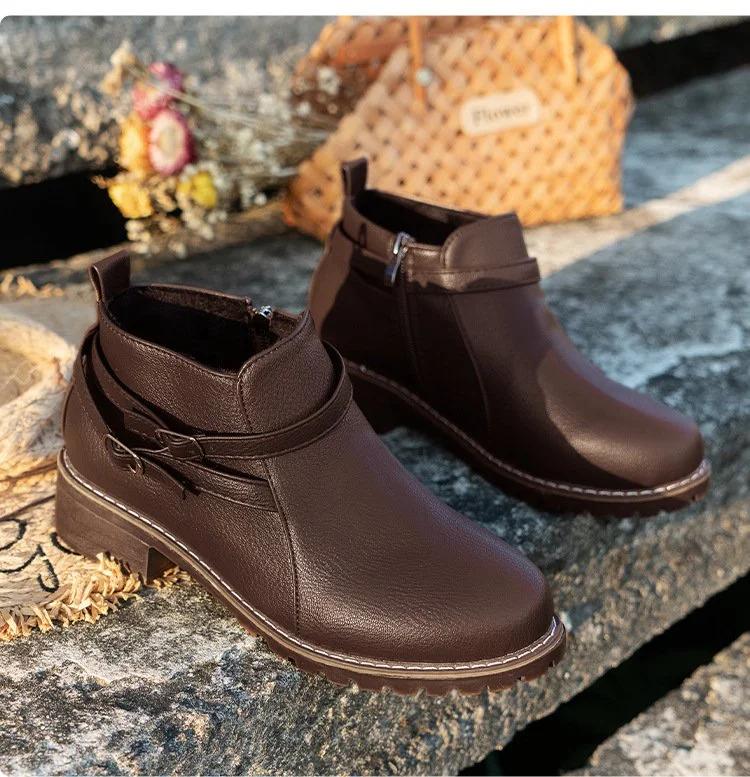 Autumn Casual Pu Plain Sock Boots