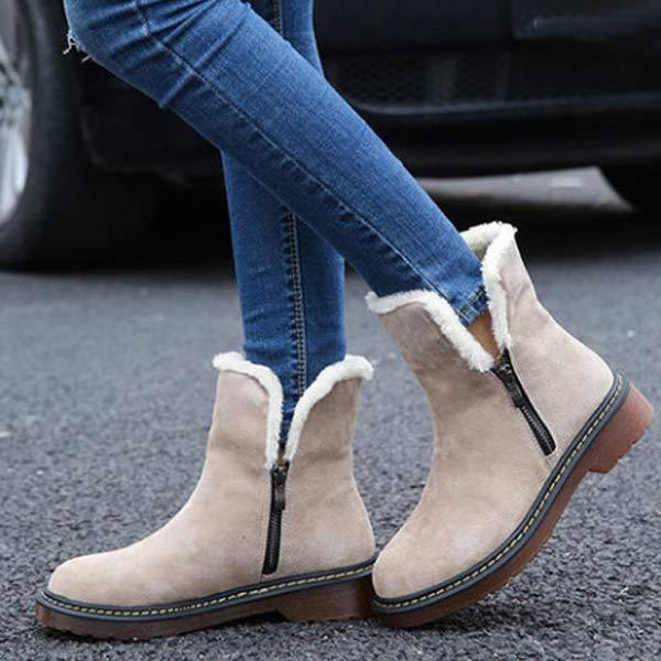 Women'S Round Toe Warm Snow Boots