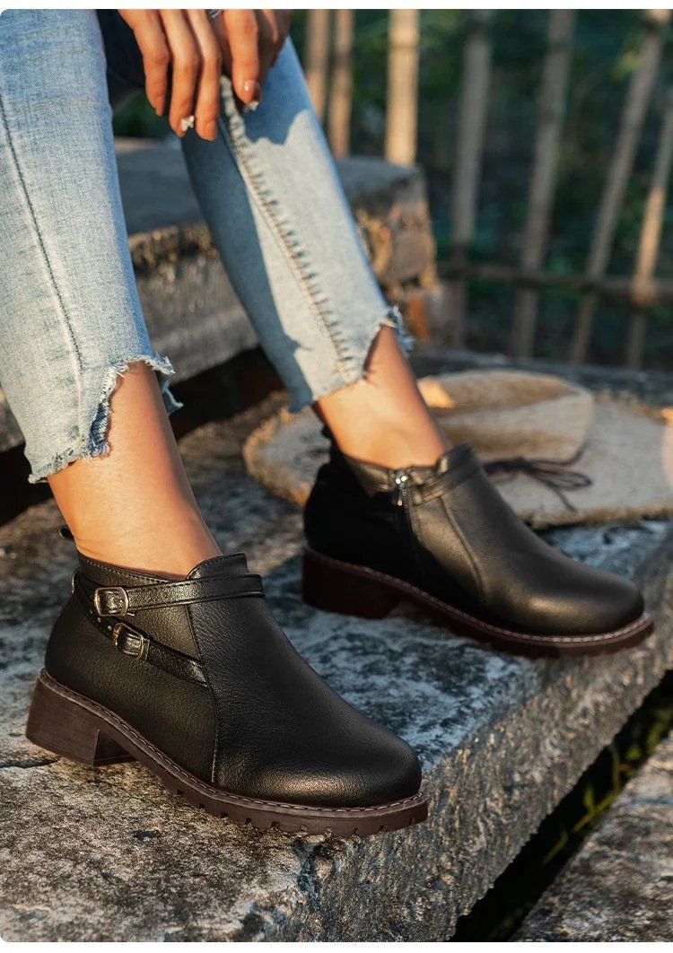 Autumn Casual Pu Plain Sock Boots