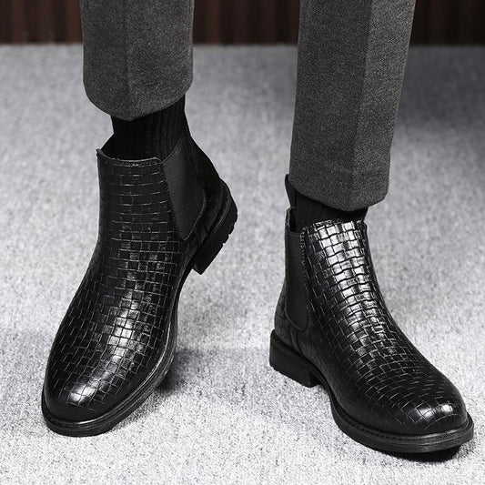 Men's Woven High-Shinged High-Pole Boots