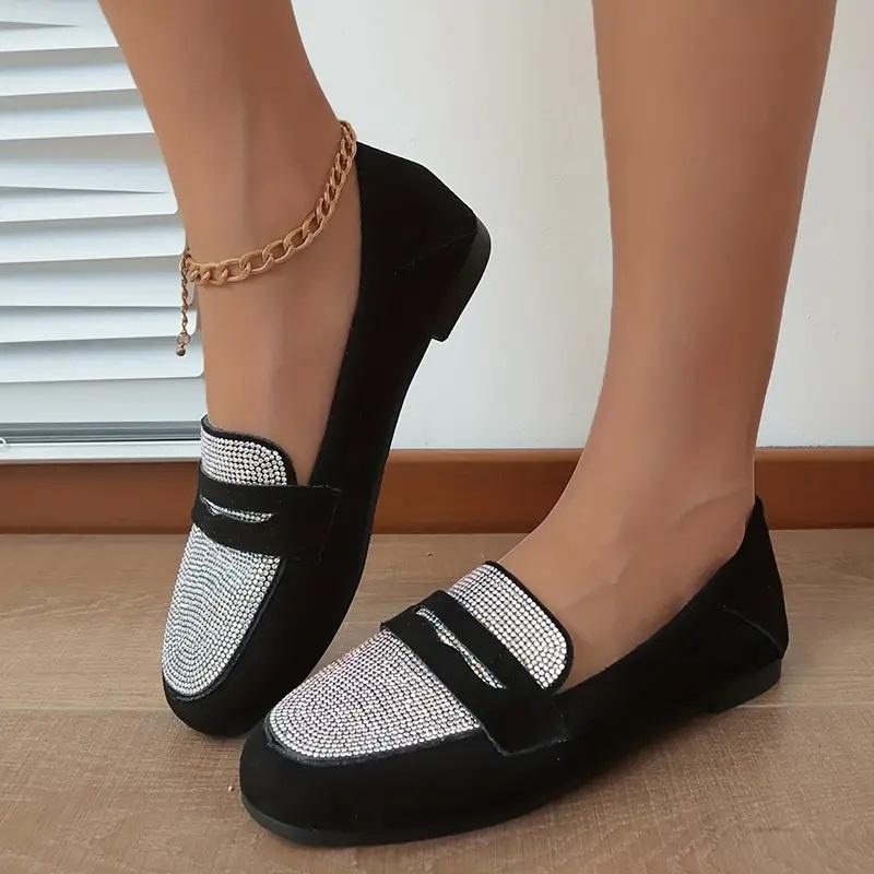 🖤Black Friday Sale❤️ -Rhinestone Pattern Flat Loafers(Buy 2 Free Shipping )