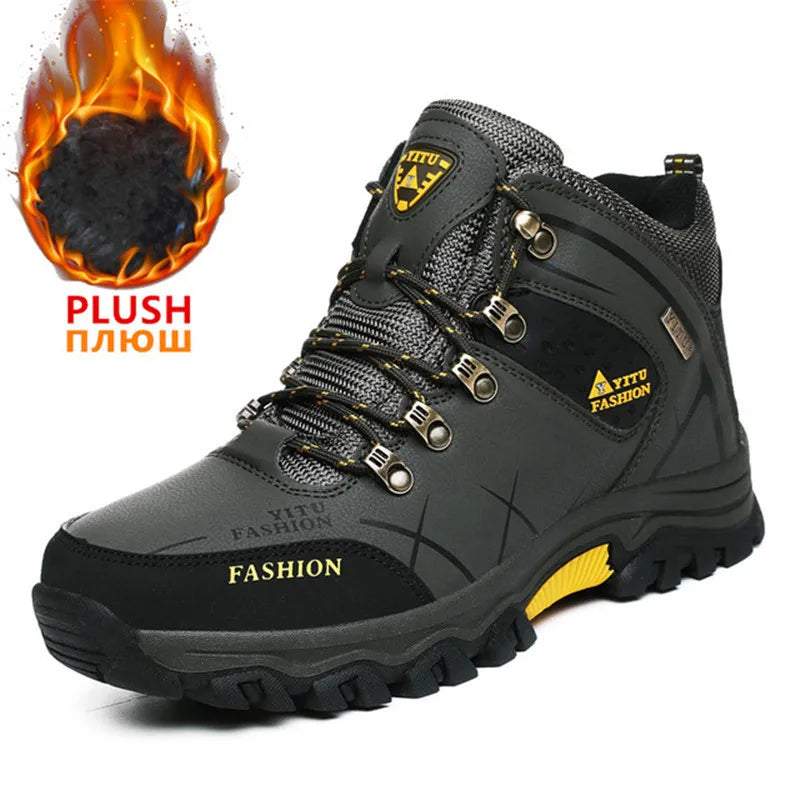 Men's Waterproof Orthopedic Hiking Boots Melldone