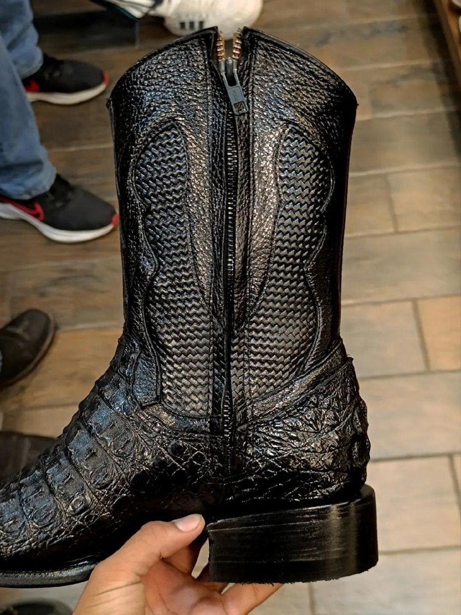 Men's Handmade Crocodile Leather Boots