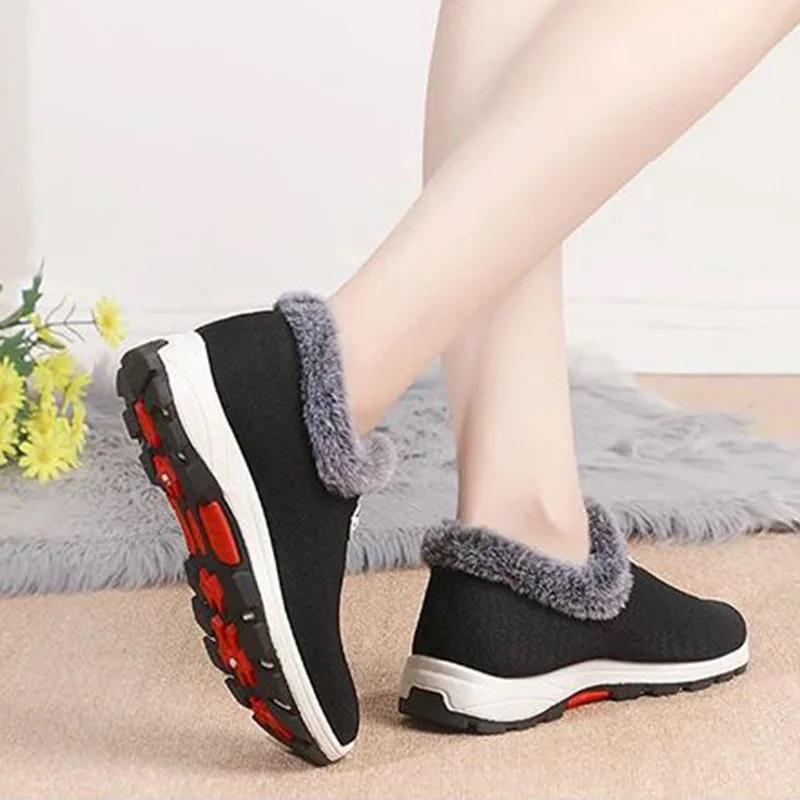 Women's Knitted Warm Slip-on Orthopedic Sneakers