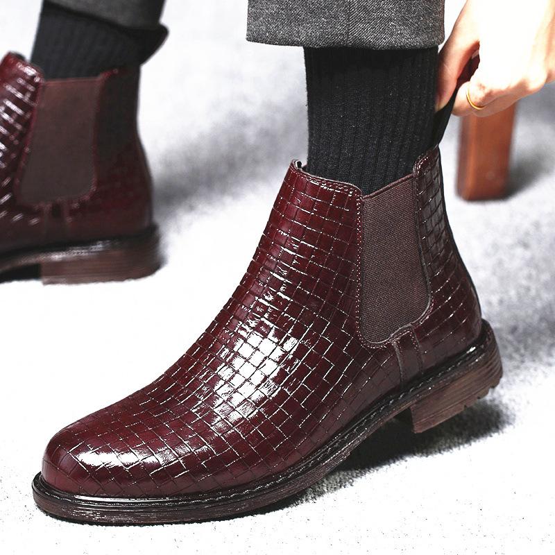 Men's Woven High-Shinged High-Pole Boots