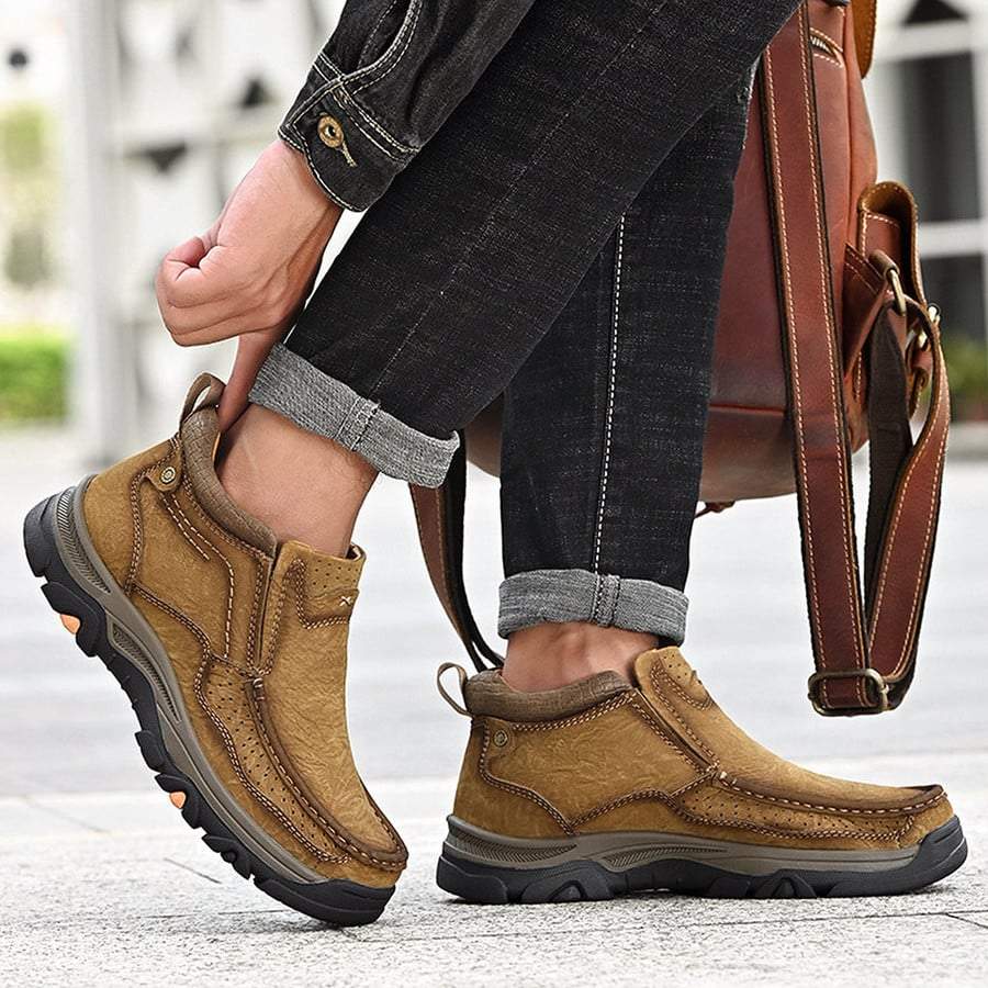 Men's Classic Ankle Boots With Supportive Orthopedic Sole