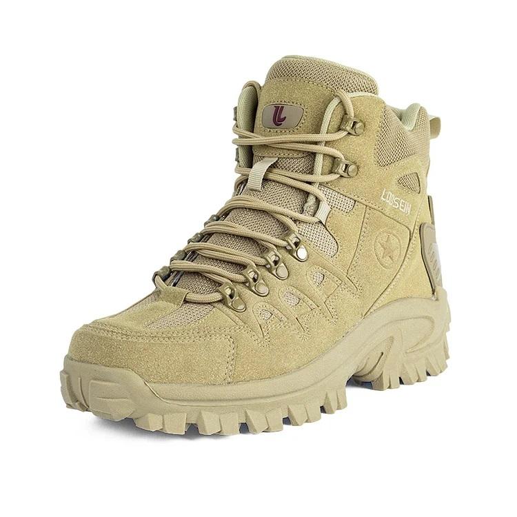 Men Outdoor Waterproof Non-Slip Hiking Boots Military Combat Boots