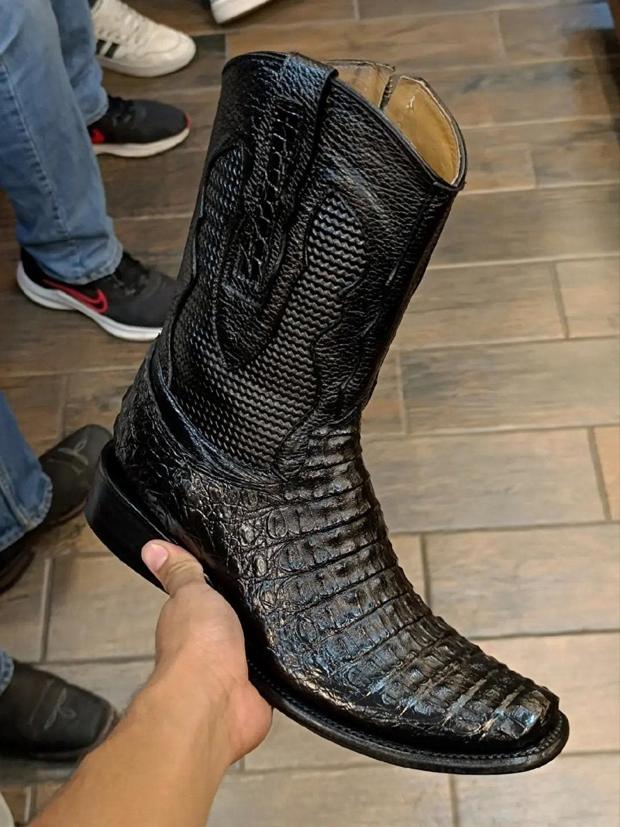 Men's Handmade Crocodile Leather Boots