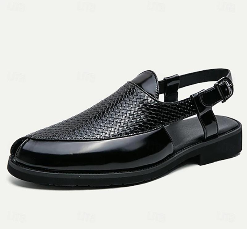 Men's PU Leather Breathable Comfortable Anti-slip Sandals