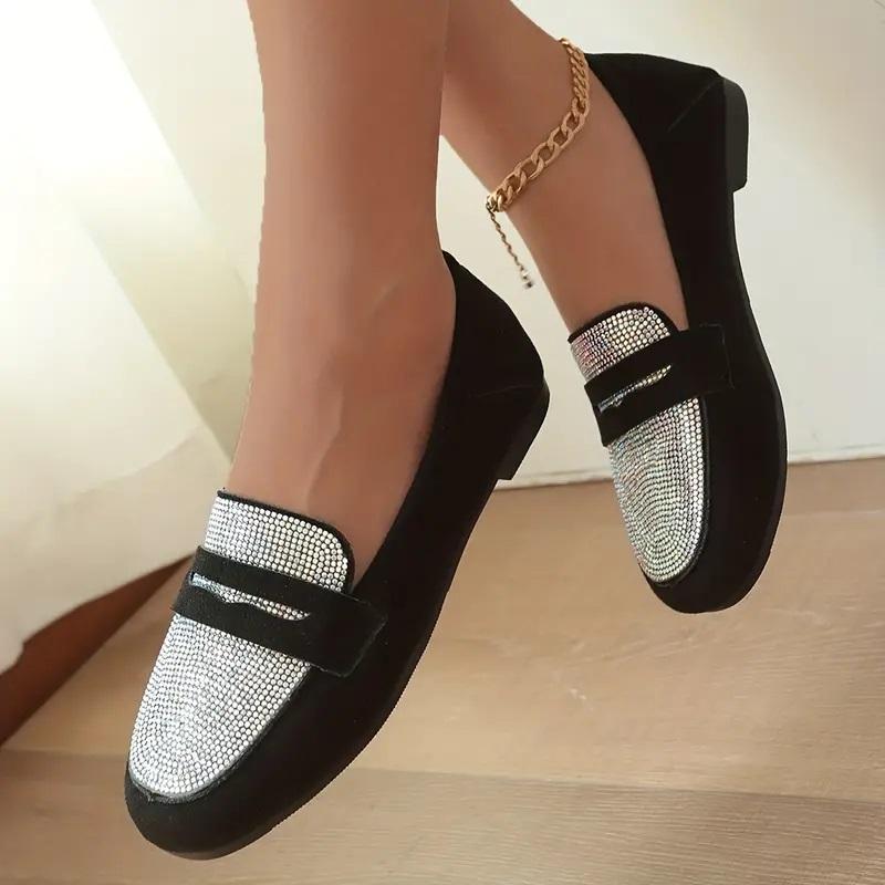 🖤Black Friday Sale❤️ -Rhinestone Pattern Flat Loafers(Buy 2 Free Shipping )