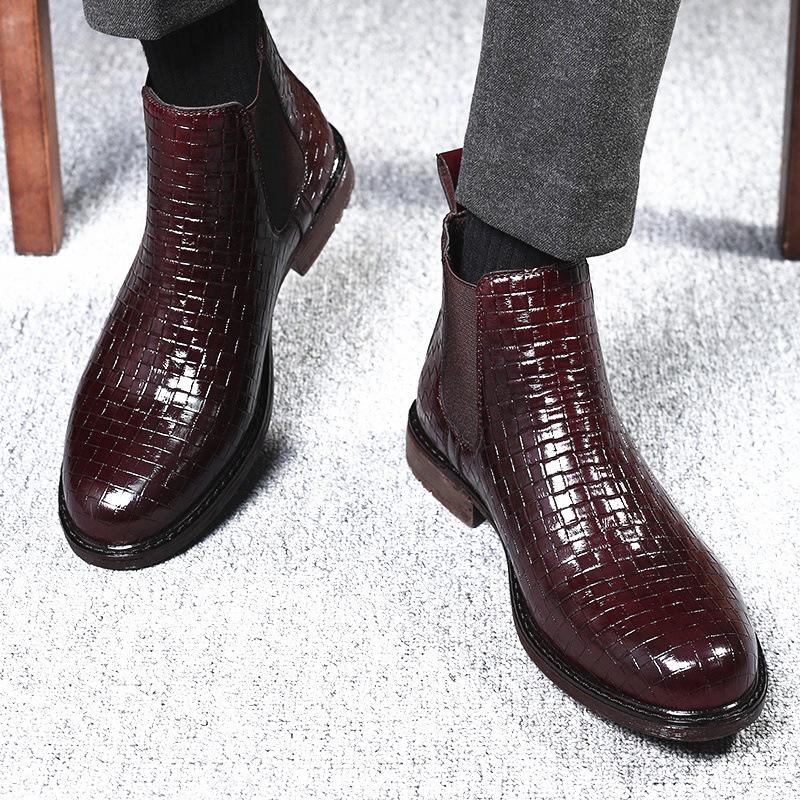 Men's Woven High-Shinged High-Pole Boots