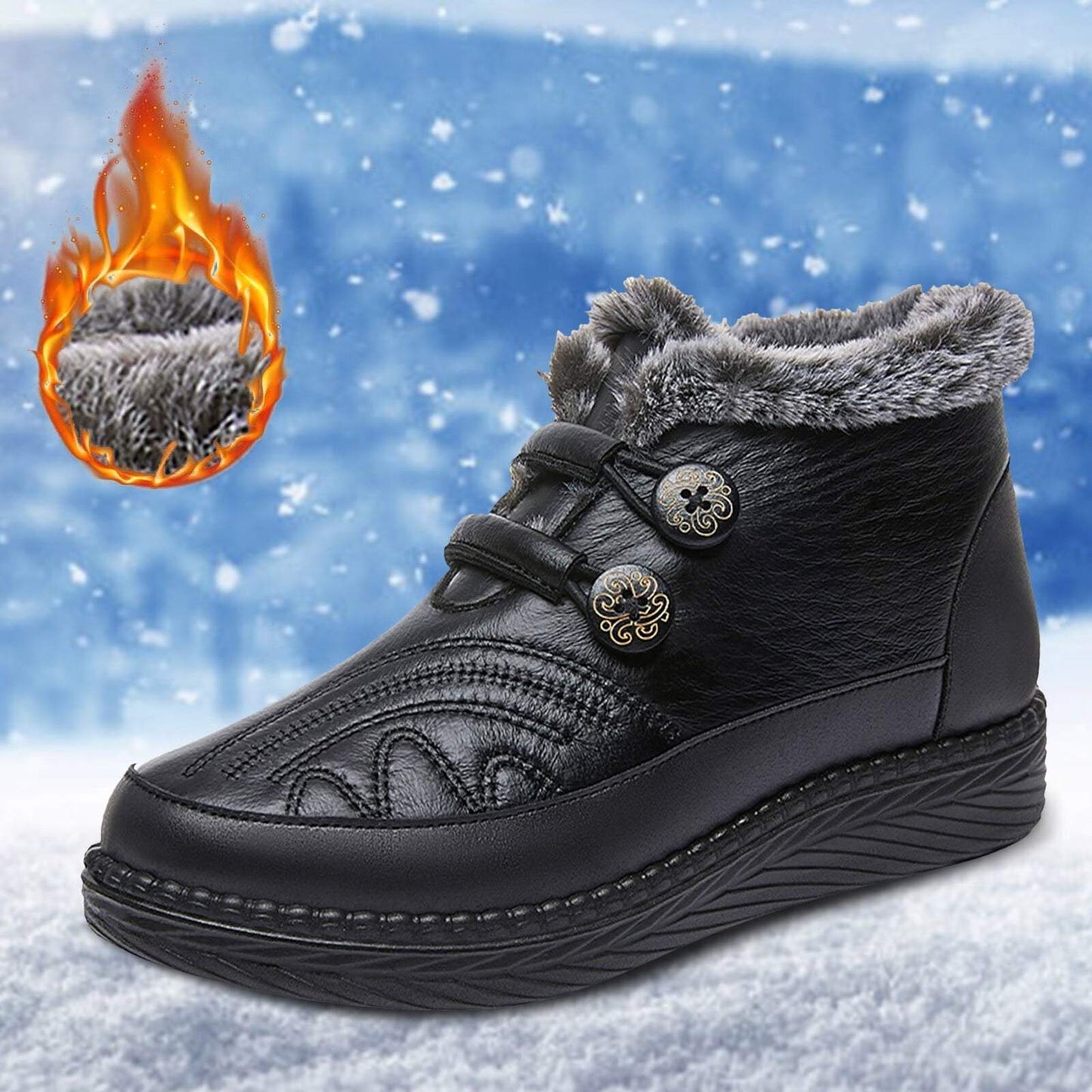 Women's Snow Boots Autumn And Winter Women Snow Boots