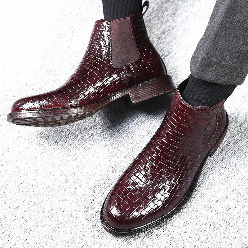 Men's Woven High-Shinged High-Pole Boots