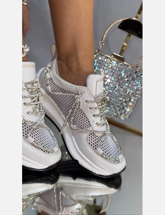 Bohemian Crystal Stone Sneakers