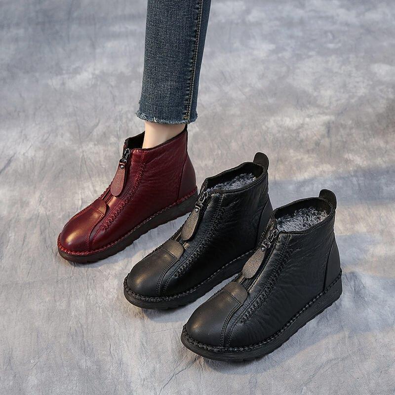 Women's Genuine Leather Non-Slip Ankle Boots