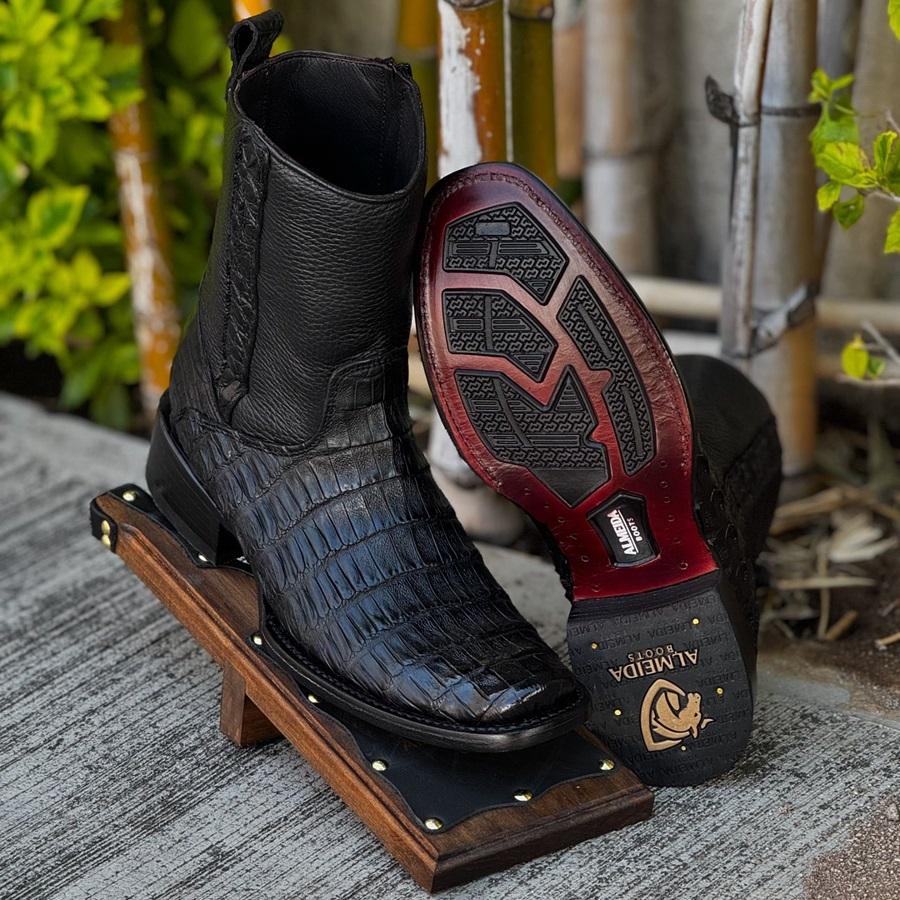 Edward Crocodile Leather Boots