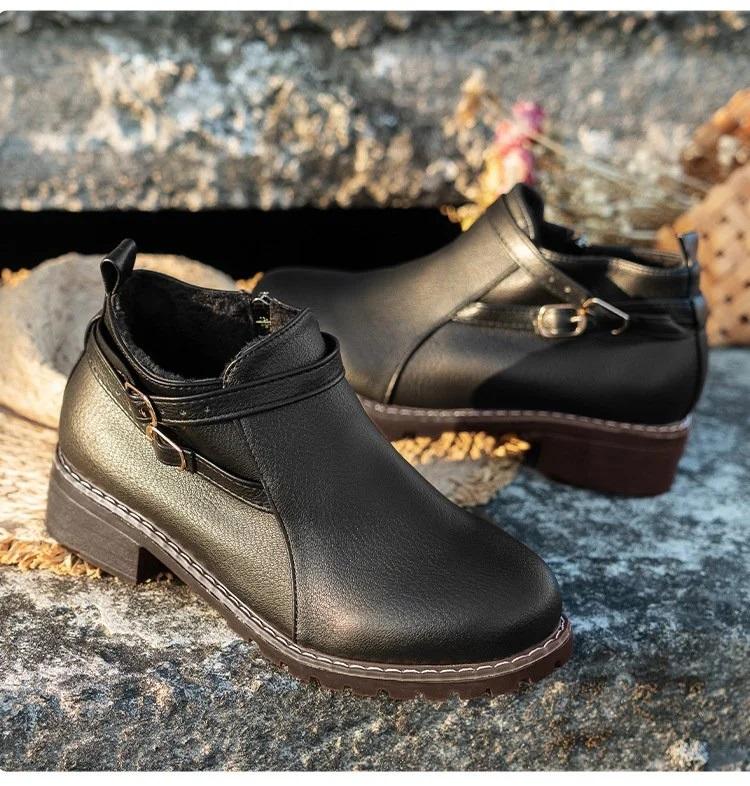Autumn Casual Pu Plain Sock Boots