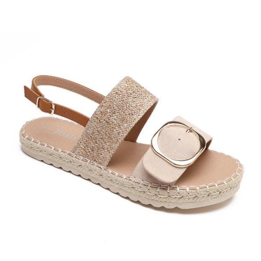 Women's Woven Twine Buckle Sandals