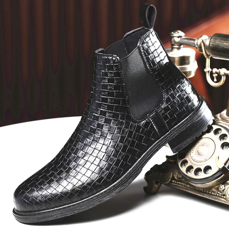 Men's Woven High-Shinged High-Pole Boots