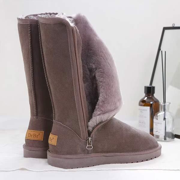 Women's Inner Zipper Fleece-Lined And Insulated Snow Boots