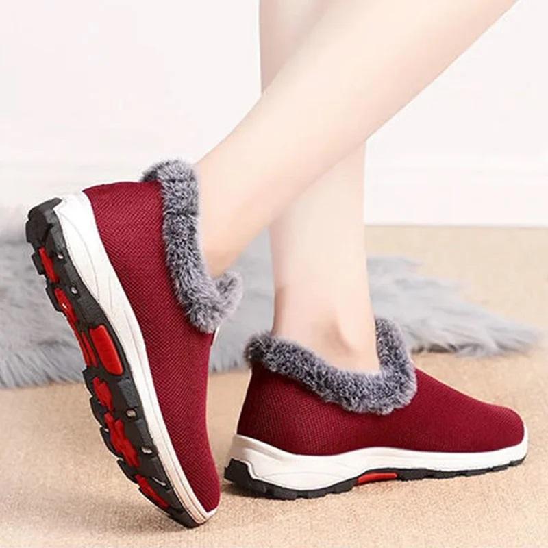 Women's Knitted Warm Slip-on Orthopedic Sneakers