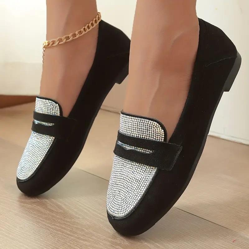 🖤Black Friday Sale❤️ -Rhinestone Pattern Flat Loafers(Buy 2 Free Shipping )