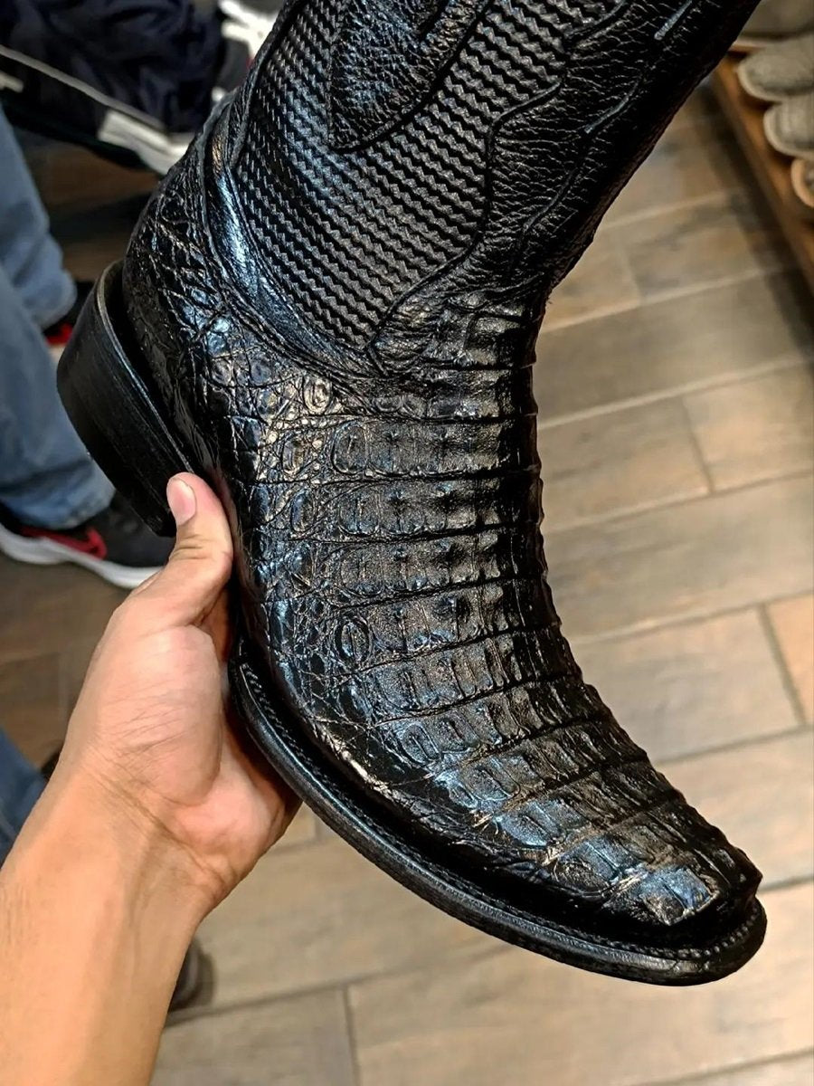 Men's Handmade Crocodile Leather Boots