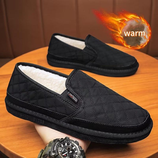 Men's Winter Velvet Padded Warm Cotton Shoes