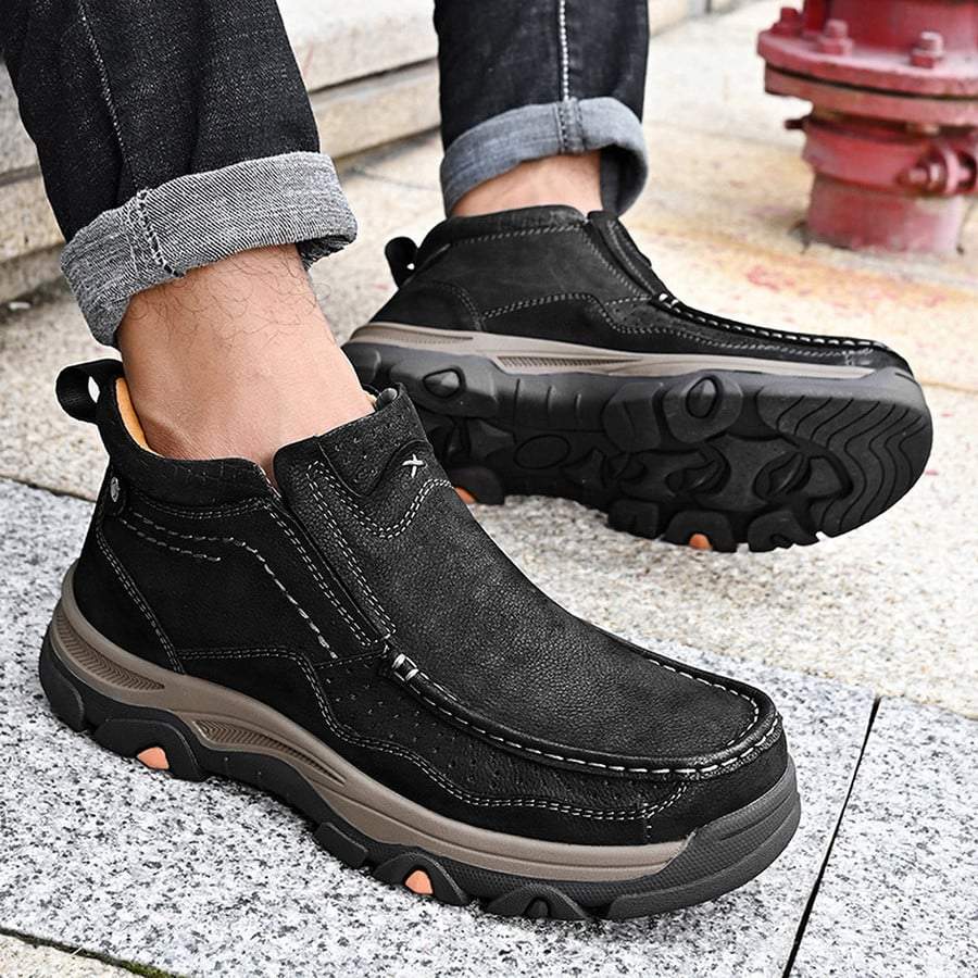 Men's Classic Ankle Boots With Supportive Orthopedic Sole