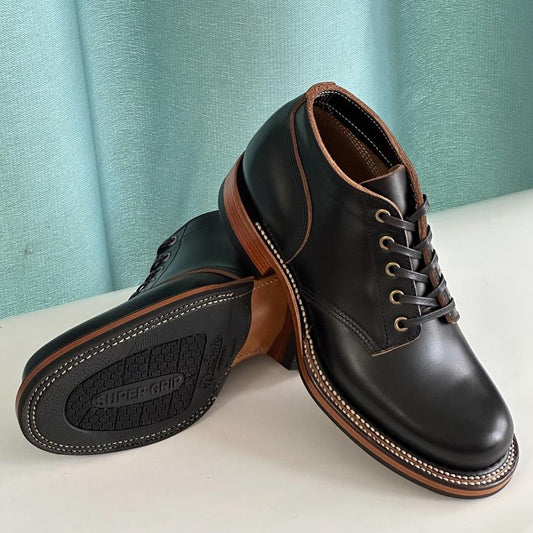 Men's Handmade Leather Low-Top Work Boots