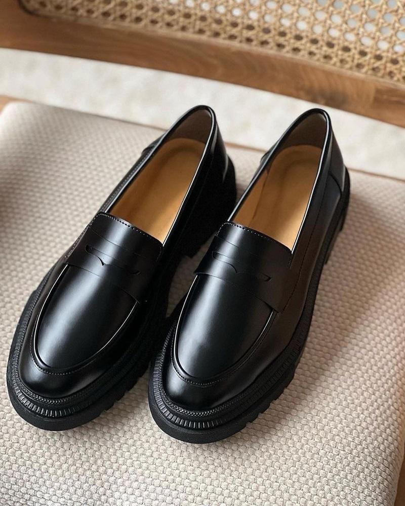 Women's New All-match Patent Leather Loafers