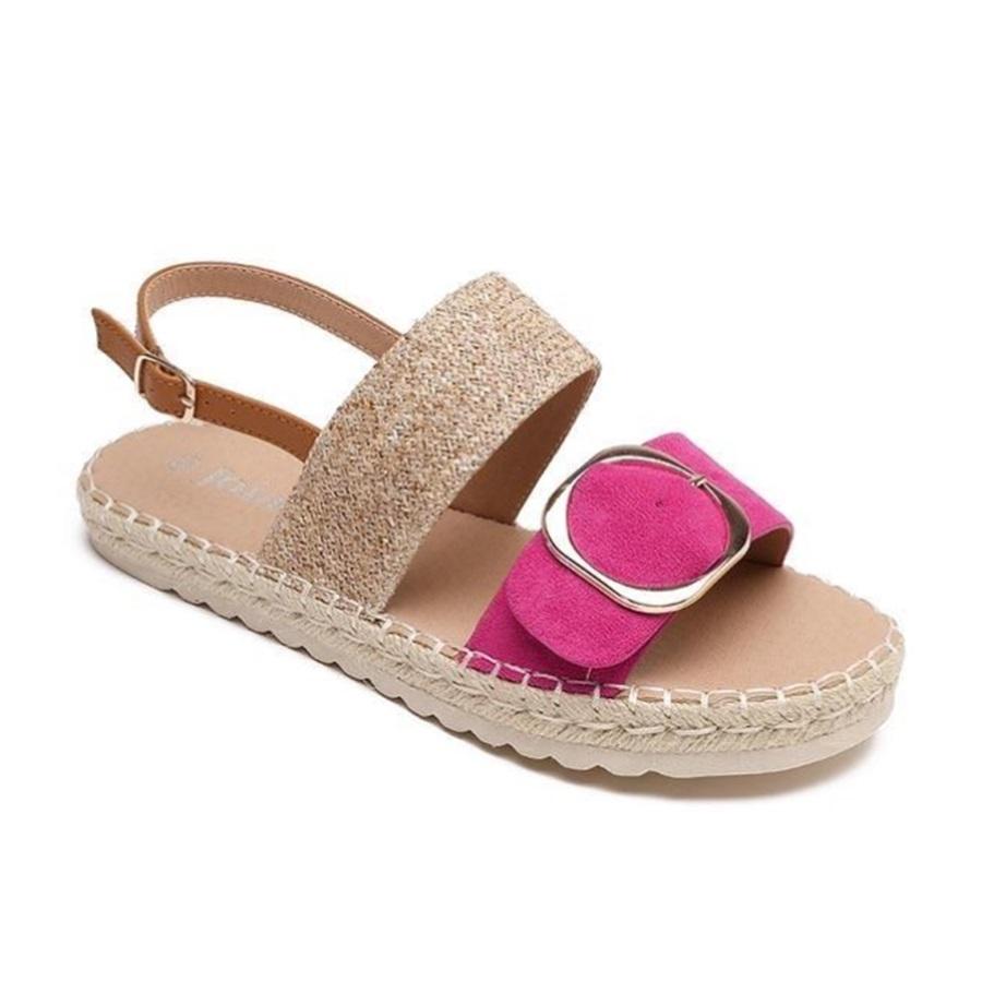 Women's Woven Twine Buckle Sandals