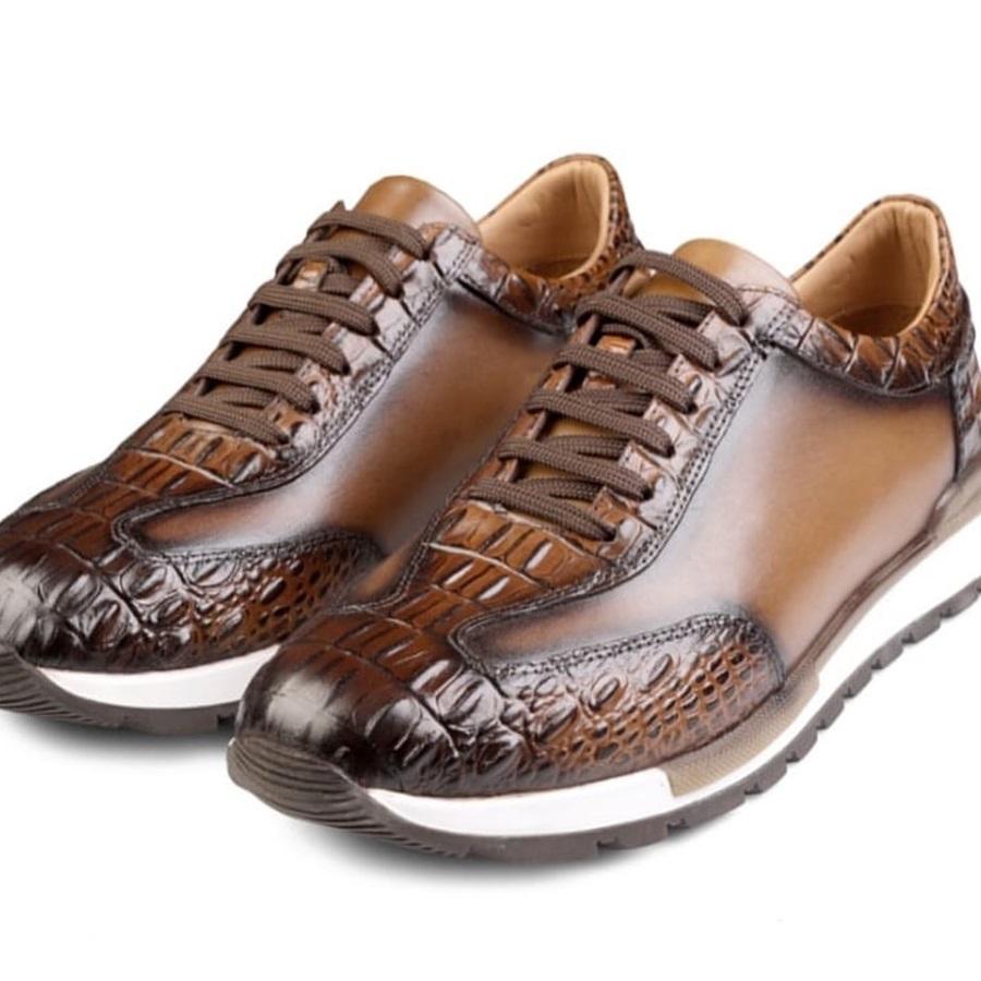 2024 Men's Handmade Leather Sneakers