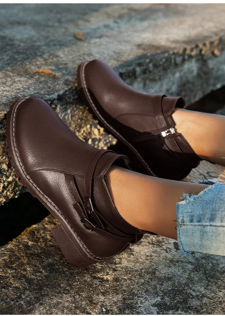 Autumn Casual Pu Plain Sock Boots
