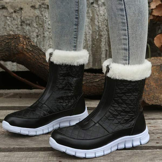 Women'S Fleece Warm Platform Snow Boots