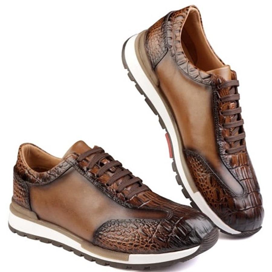 2024 Men's Handmade Leather Sneakers