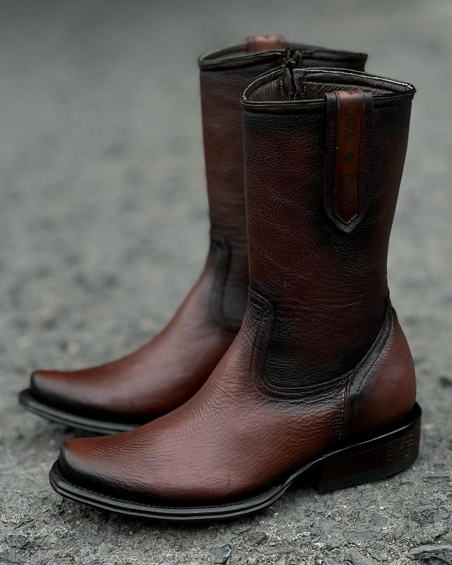 2024 Men's Leather Handmade Cowboy Boots