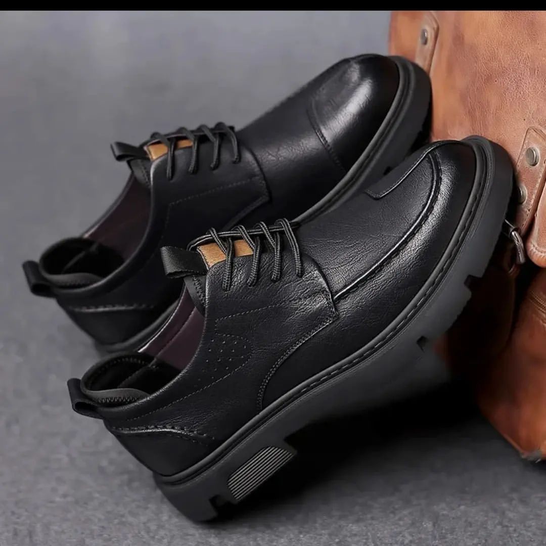 Italian Handmade Leather Lace-Up Men's Shoes