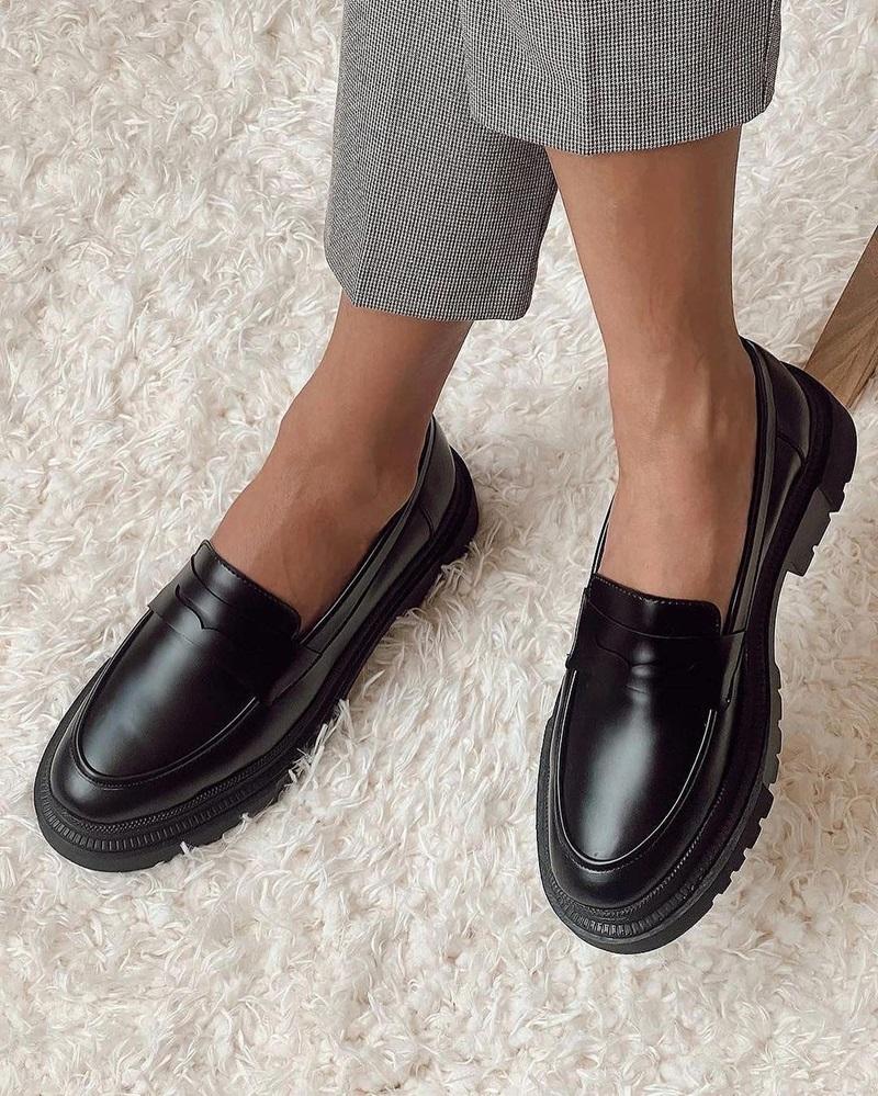 Women's New All-match Patent Leather Loafers