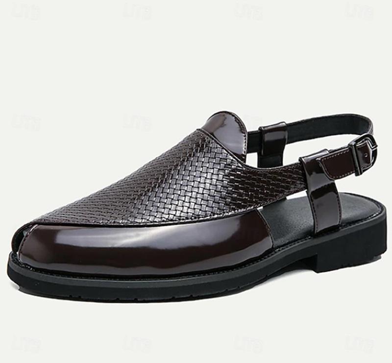 Men's PU Leather Breathable Comfortable Anti-slip Sandals