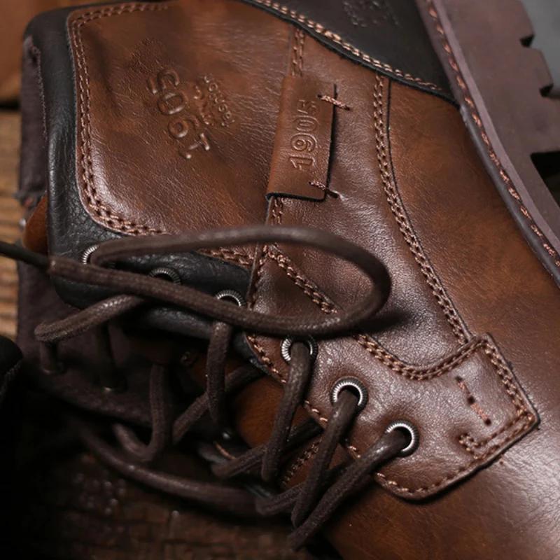 Men's Pure Leather Ankle Boots